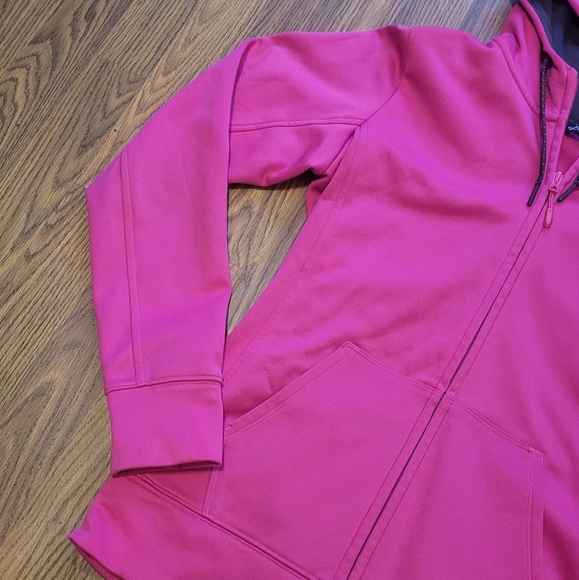The North Face Women’s Medium Pink Zip-Up Hoodie | Regular Fit Sweatshirt A15 - Picture 3 of 12